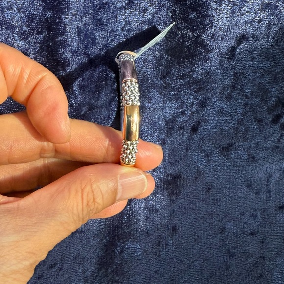 High Bar Rose Gold Station Caviar Bracelet | 6mm from Lagos Sz 6 - Picture 8 of 11